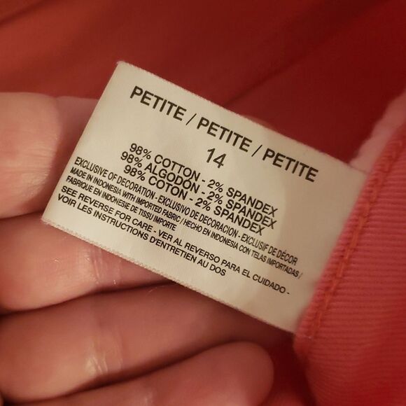 Gloria Vanderbilt Amanda All-Around Slimming Effect Pink Capris Sz 14P - Picture 7 of 9